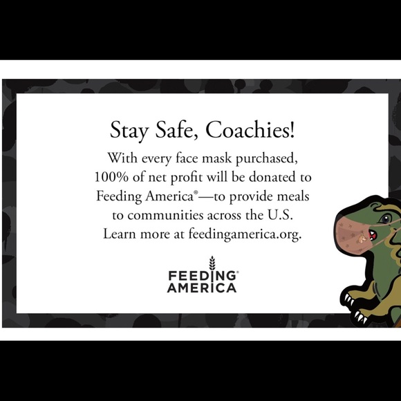 🆕 Coach Unicorn 🦄 Face Mask with Star Print - Picture 10 of 10